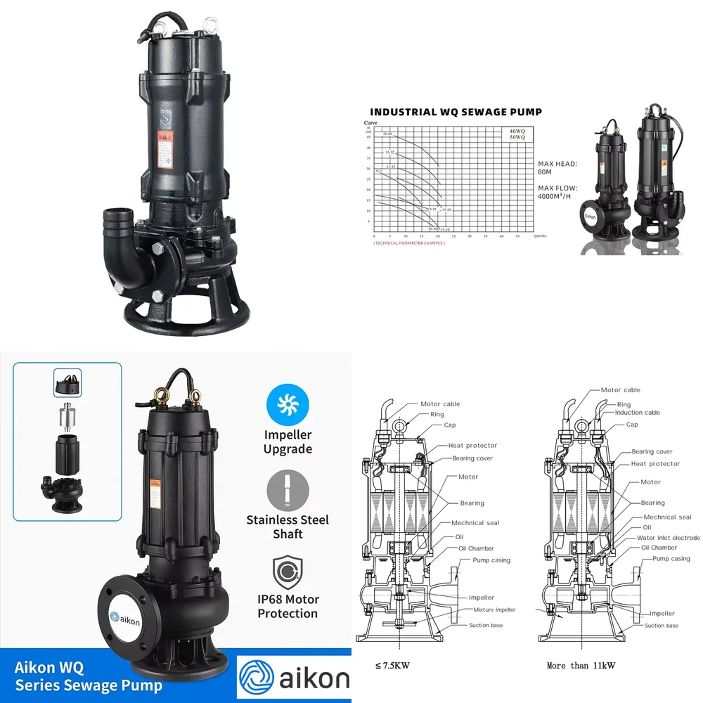 Pompa Limbah Listrik Submersib - Submersible Pump Sewage ulasan dan harga